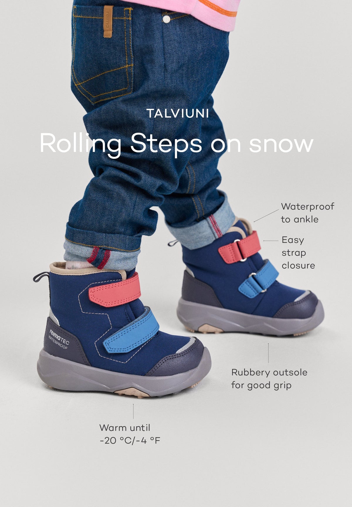Chaussures d'hiver imperméables pour tout-petits Talviuni