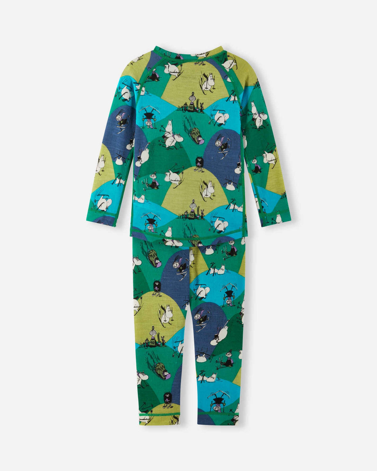 Ensemble sous-vêtements pour tout-petits en laine mélangée Moomin Trivsam