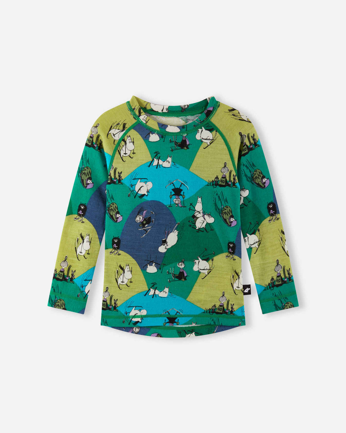 Ensemble sous-vêtements pour tout-petits en laine mélangée Moomin Trivsam