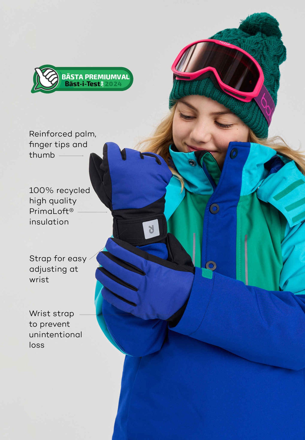 Gants d'hiver imperméables pour enfants Hanskas