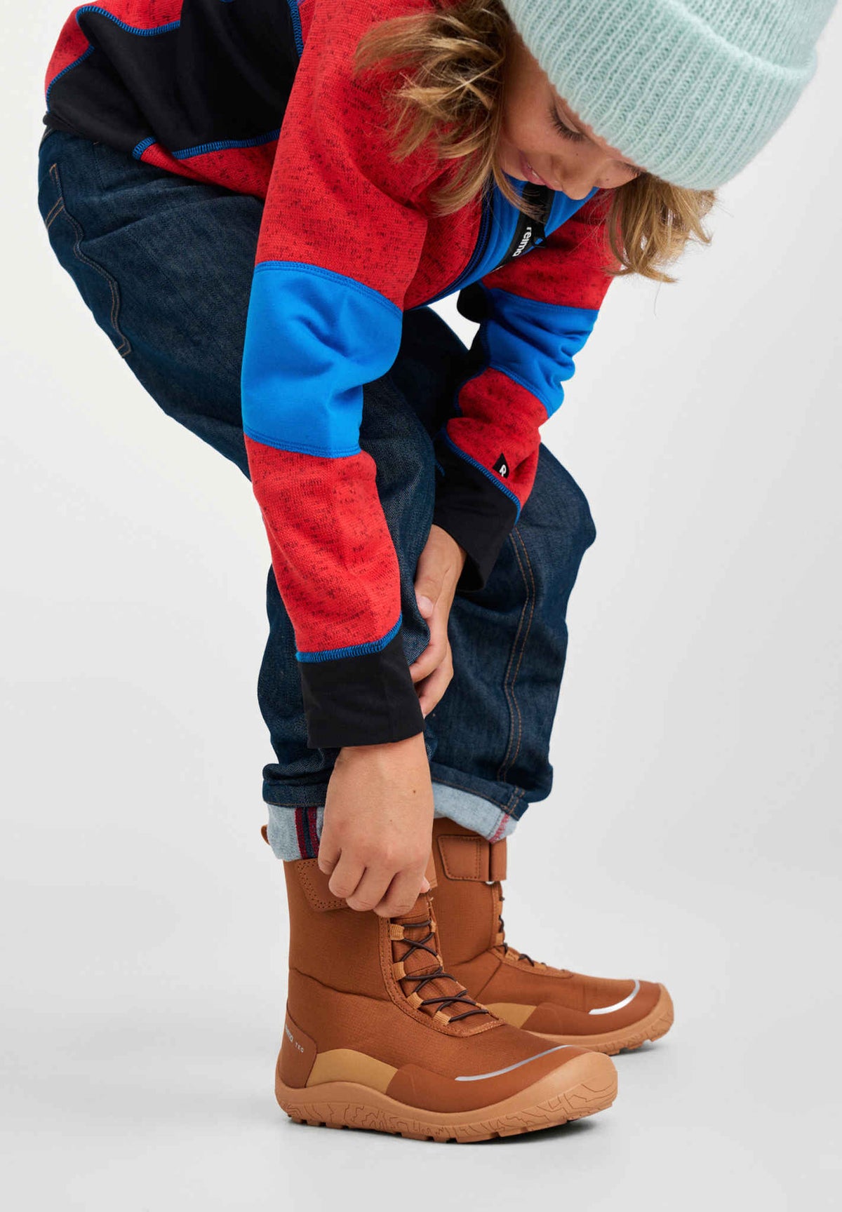 Bottes d'hiver pieds nus pour enfants Talvella Junior
