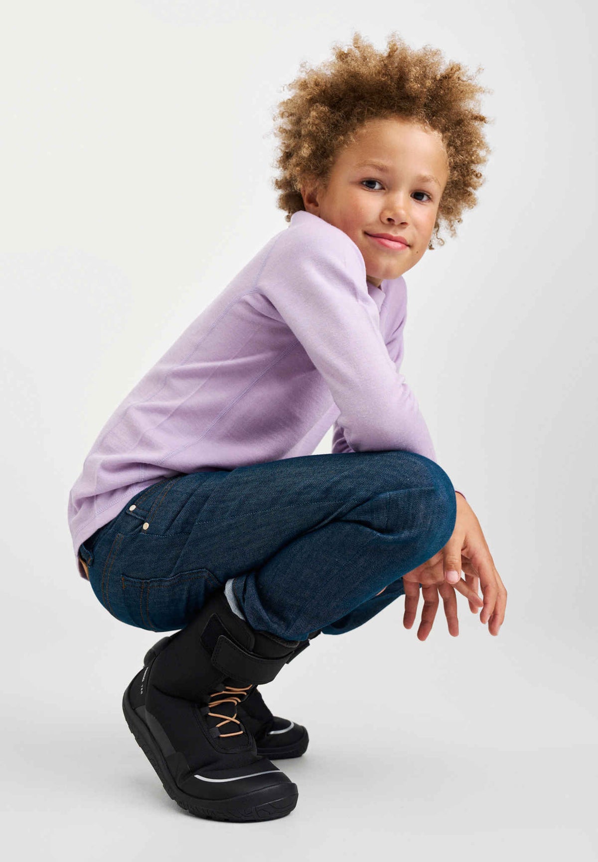 Bottes d'hiver pieds nus pour enfants Talvella Junior